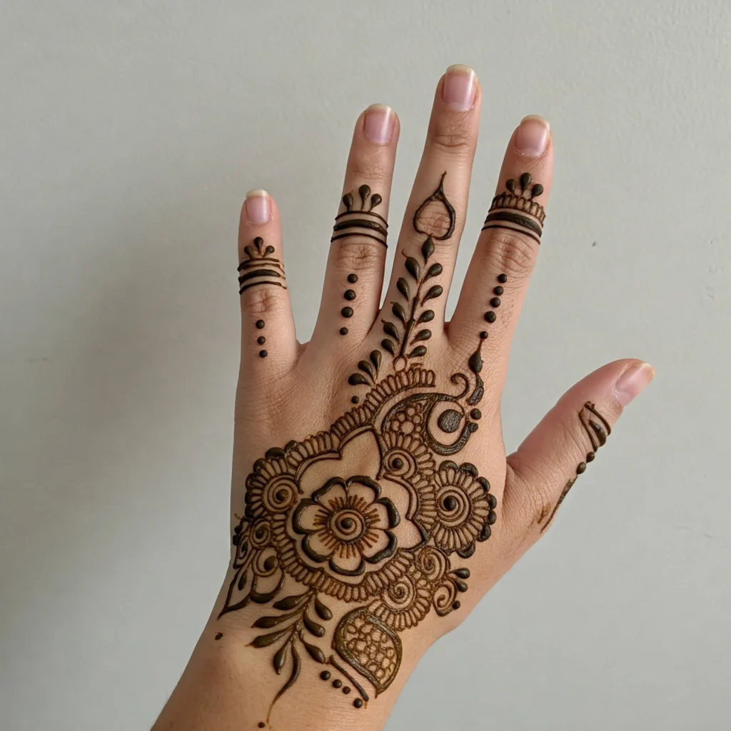 arabic finger mehndi designs