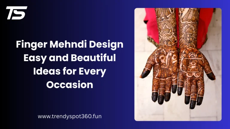 Finger Mehndi Design Easy and Beautiful